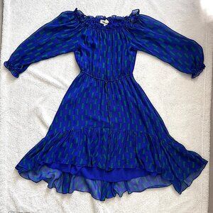 Diane Von Furstenberg Blue Dress - Size 10